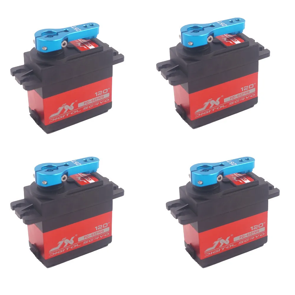 4X JX PDI-6221MG 20 кг большой крутящий момент цифровой Бескаркасный металлический
