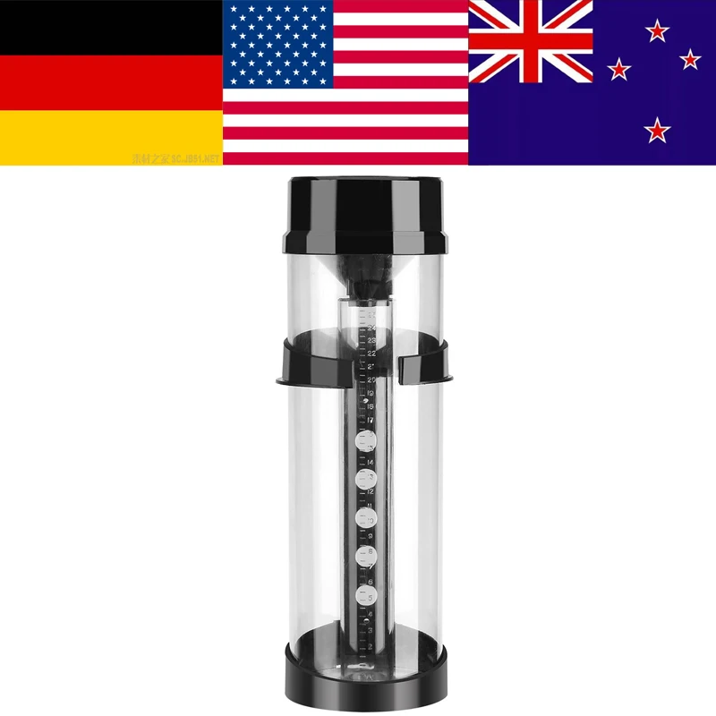 Easy to Read Cylinder Shape Water Rain Gauge Outdoor Garden Yard