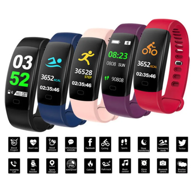 

Bluetooth Fitness Sports Gym Smart Steps Flex Watch Calorie Counter