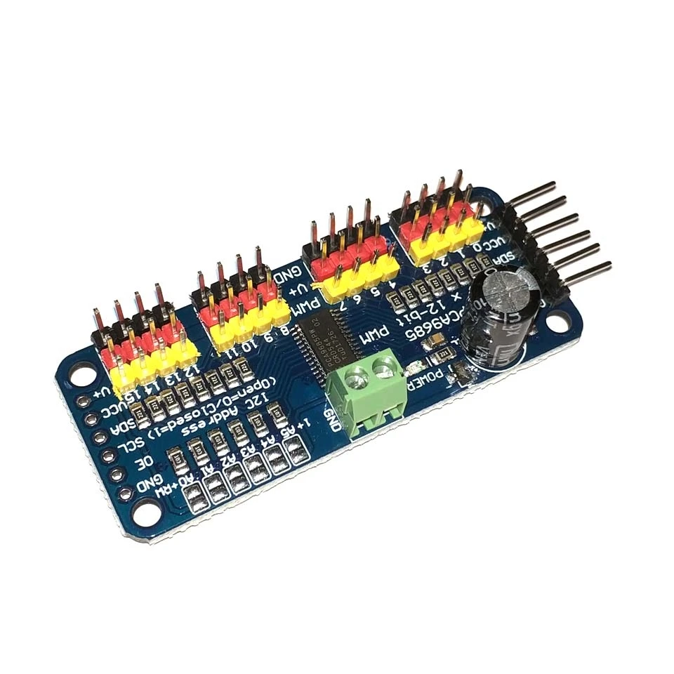 16 канальный 12 битный PWM/Servo интерфейс PCA9685 модуль Raspberry pi щит сервощит|Запасные