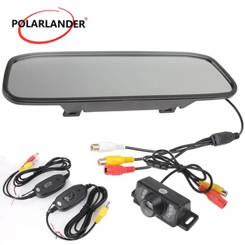 

4.3 inch tft lcd Mirror Monitor with Car Rear reversing backup 4 LED night vision parking camera