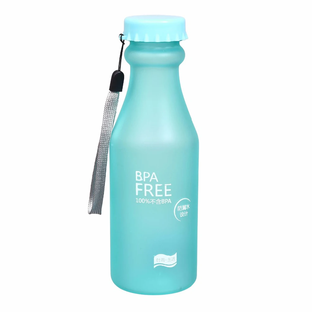 550ml Plastic Frosted Water Drinking Bottle Unbreakable BPA Free Water