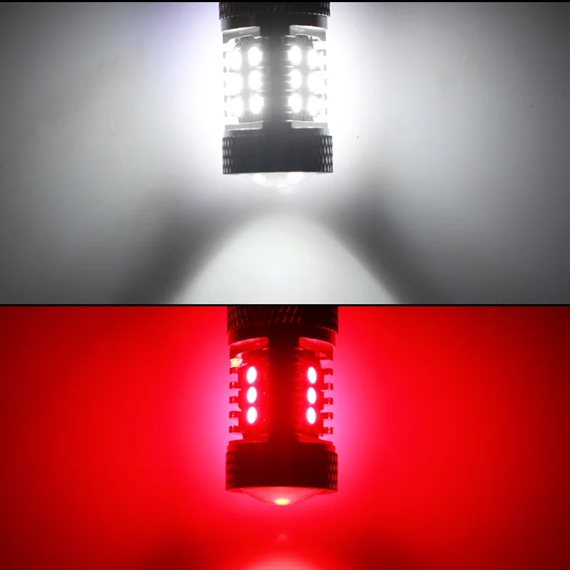 IJDM красный/белый светодиод 3156 LED T25 для 2015 up Ford Mustang и 2011 2014 Chevrolet Volt 4th стоп