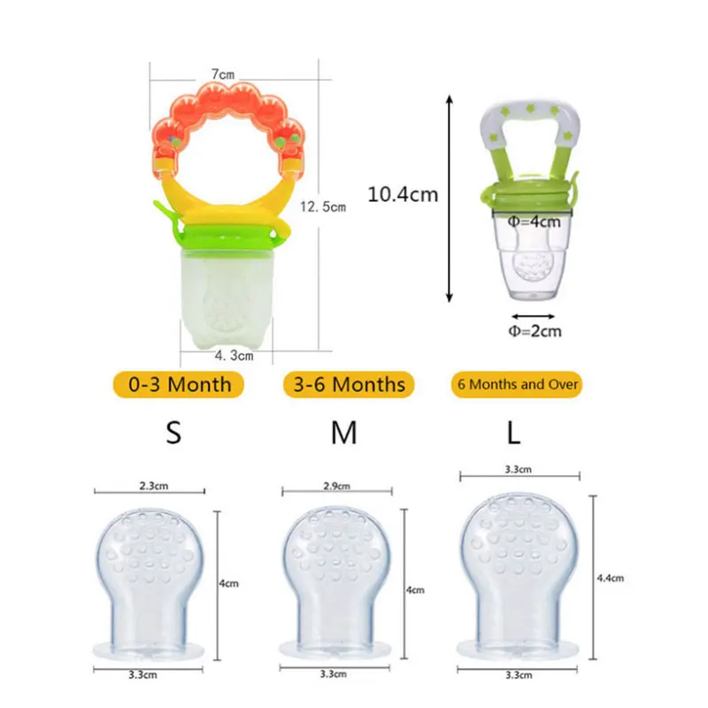 1 шт. соска для младенца Фидер фрукты овощи Кормление соска-пустышка соска погремушка Кормление игрушка Детские принадлежности кормушка