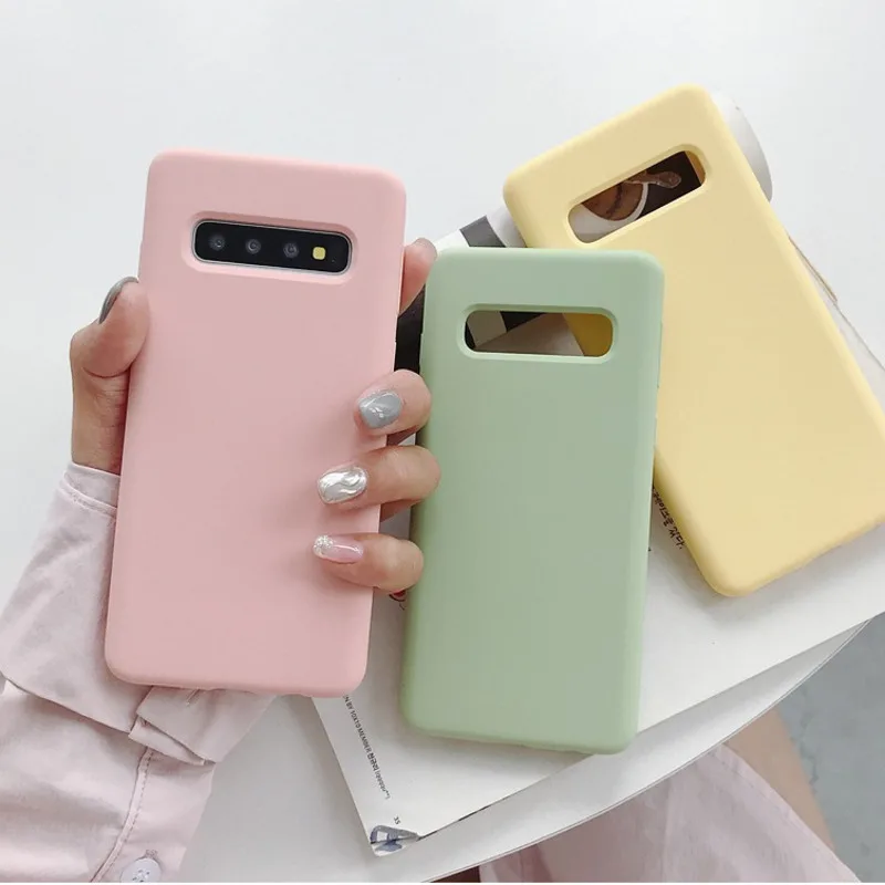 

Buluby Silicone Cover for Samsung Galaxy S10 E/Lite/Plus Coque Luxury Soft Silicon Cell Shell Back Case For S10E S10+ S 10 Funda