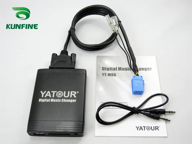 Adaptateur Audio de voiture pour MP3, changeur de CD, câble de données USB,  Mini 8P - AliExpress