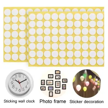 

70Pcs Double Sided Round Solid Household Tape Thick White Sided Self-adhesive for 3D Wall Stickers Balloon Festivals Party Tools
