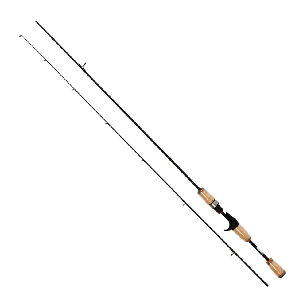 

100% High Carbon UL Power 1.8m 2 Section Baitcasting Fishing Rod Travel ultra light Casting Spinning Rod