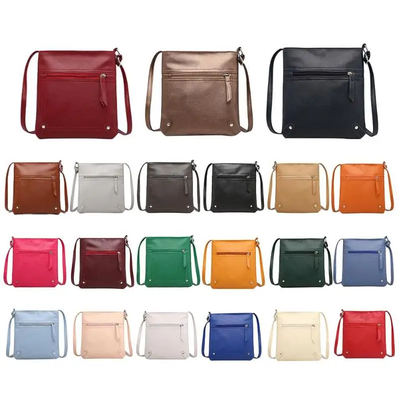 Однотонные дизайнерские женские сумки-мессенджеры, женская сумка-мешок, кожаная сумка через плечо, сумка-портфель