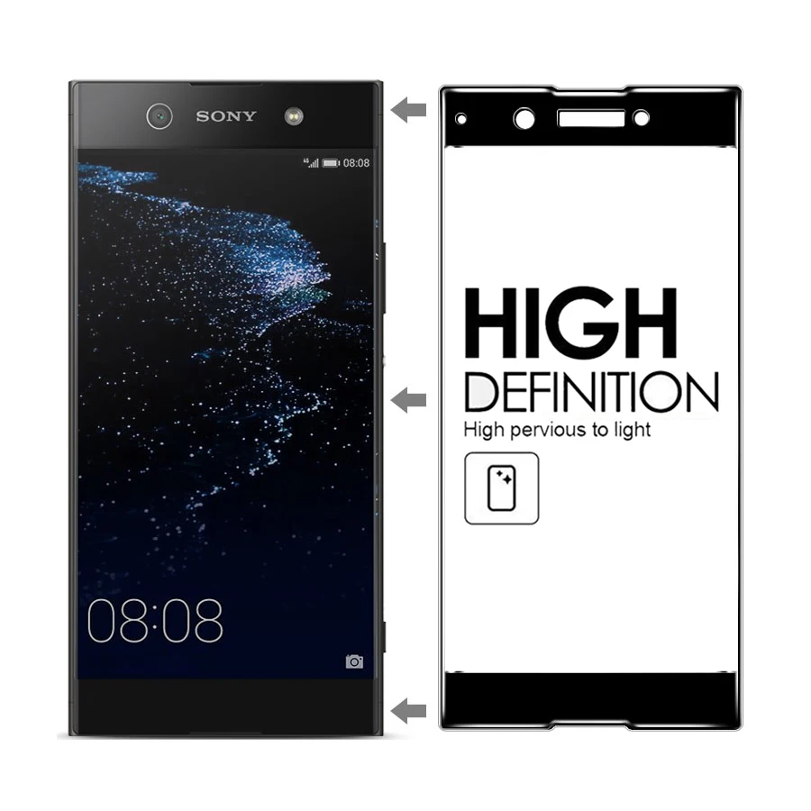 Tempered Glass Case For Sony Xperia XA1 XA2 XA3 Plus Ultra XZ4 Protective Film Screen Protector G3112 G3412 G3221 H4113 Cover