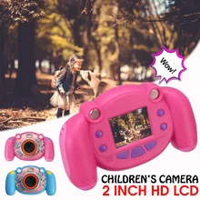 2 дюйма HD lcd мини Детская камера Поддержка фоторамка Обнаружение движения Многоязычная фотографированная камера игрушки для детей подарок