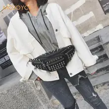 Женская сумка на плечо с заклепками, брендовая дизайнерская женская сумка на пояс из искусственной кожи, сумка на плечо, новинка