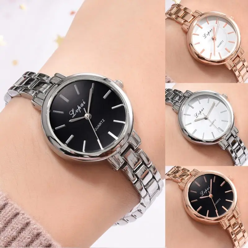 

LVPAI Women Slim Strap Bracelet Watch Alloy Quartz Wristwatch