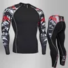 Top quality new thermal underwear men underwear sets compression fleece sweat quick drying thermal underwear men