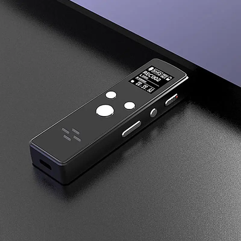 

Stereo Digital Voice Recorder Built-in 16GB Memory USB Charge Recorder MP3 Player For School Lectures Meetings Interviews