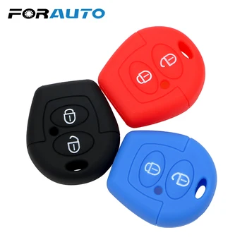 

FORAUTO Car Key Cover Case Shell Key Bag Cover Protector Replacement For Volkswagen Jetta Sagitar Bora 2 Buttons Rubber