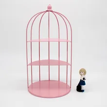 European iron bird cage snack stand wedding dessert table decoration cake stand snack stand multi-layer display stand