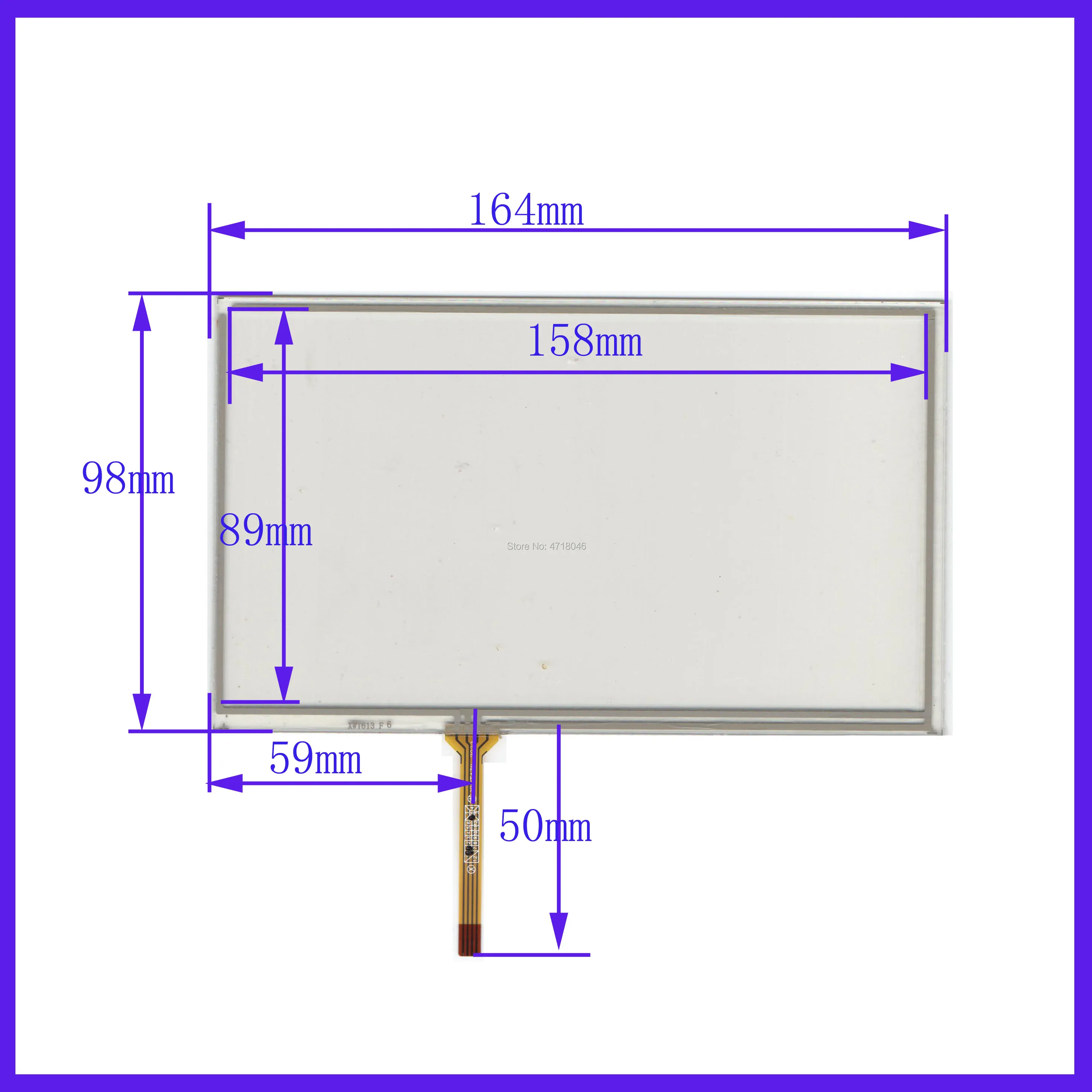 

ZhiYuSun wholesale 5PCS/LOT XWT613 164*99mm 7inch 4lines resistance screen for car DVD redio this is compatible 164*99