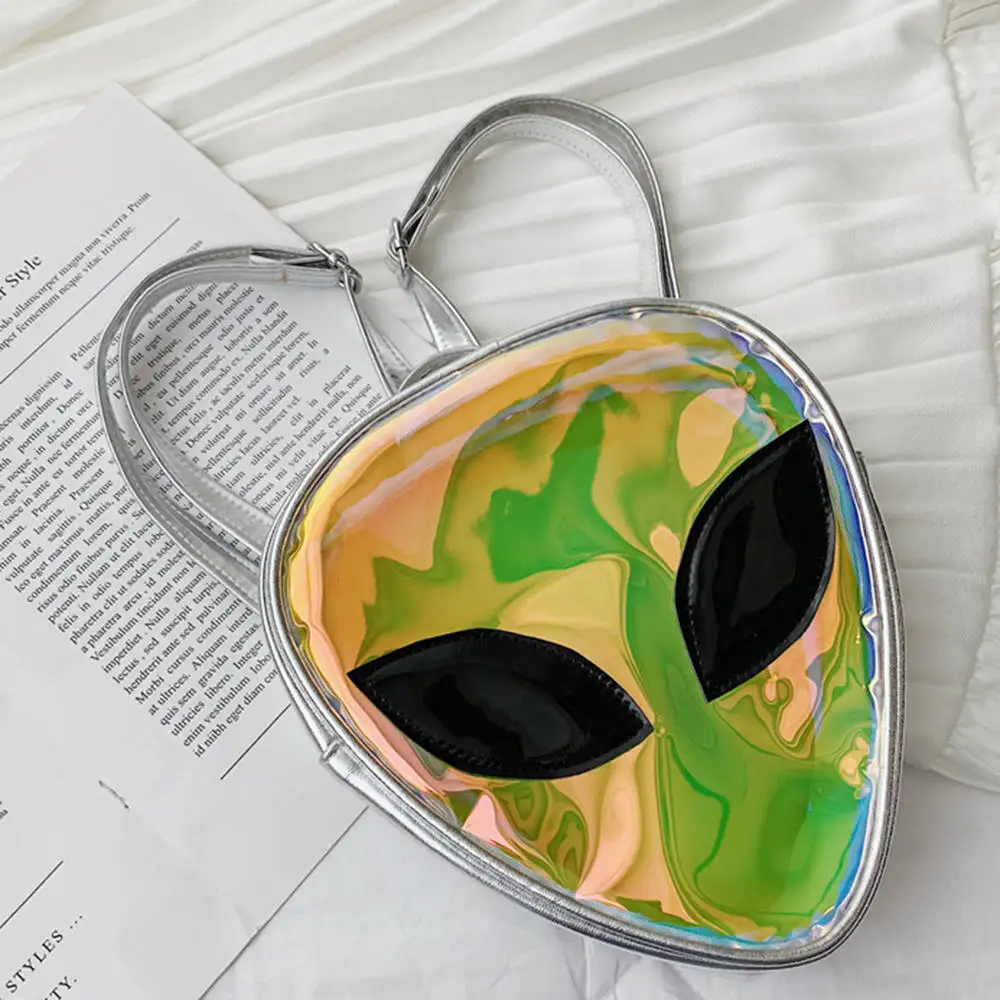 

2019 Fashion Women Cute Large Backpack Female Travel Bags Girl School Candy Bag Lady Waterproof jelly Alien Bag