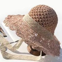 DEAT г. Новые Модные женские кружевные аксессуары лоскутное тканые регулируемые шляпы женские heardwear WD53404