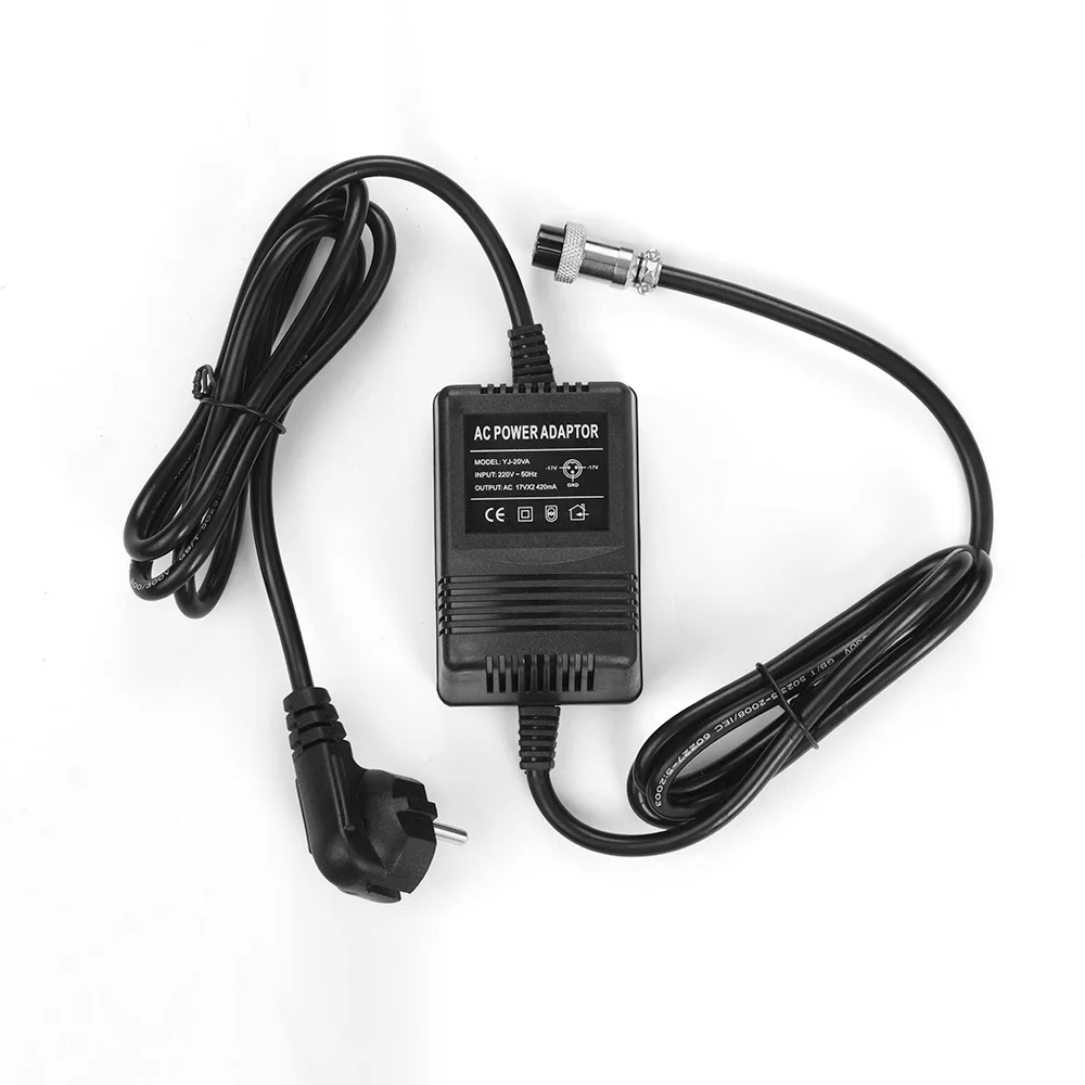 

17V 420mA Mixing Console Power Supply Mixer AC Adapter 3-Pin Connector 220V Input EU/ US Plug for MG16/MG166CX/MG166C/F4/F7/6FX