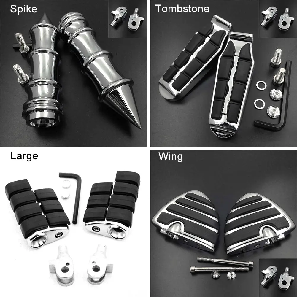 Large Front Foot Pegs For 2004 2014 13 Triumph Rocket III 3 All