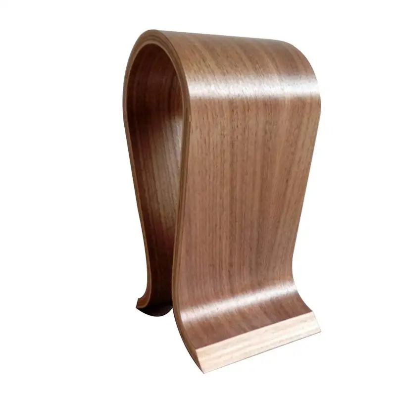 

Head-mounted Luxury Birch Wooden Headset Frame Innovative Arched U-shaped Office Desk Computer Stability Headset Simple Bracket