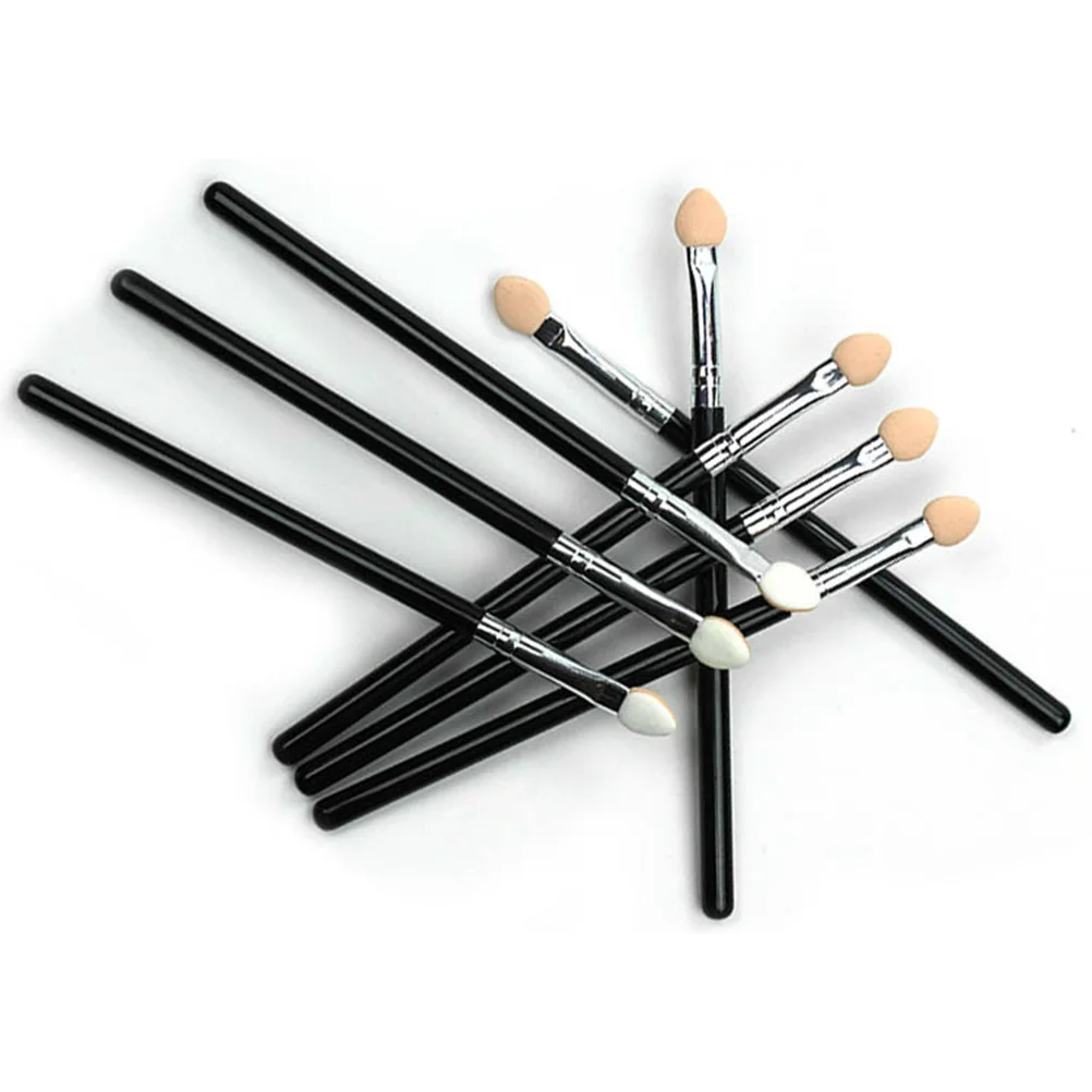 

Eyeshadow Brushes Dual Color Sponge Tipped Oval Applicator Makeup Brushes Eyeshadow Makeup Tools for Girls Women Ladies