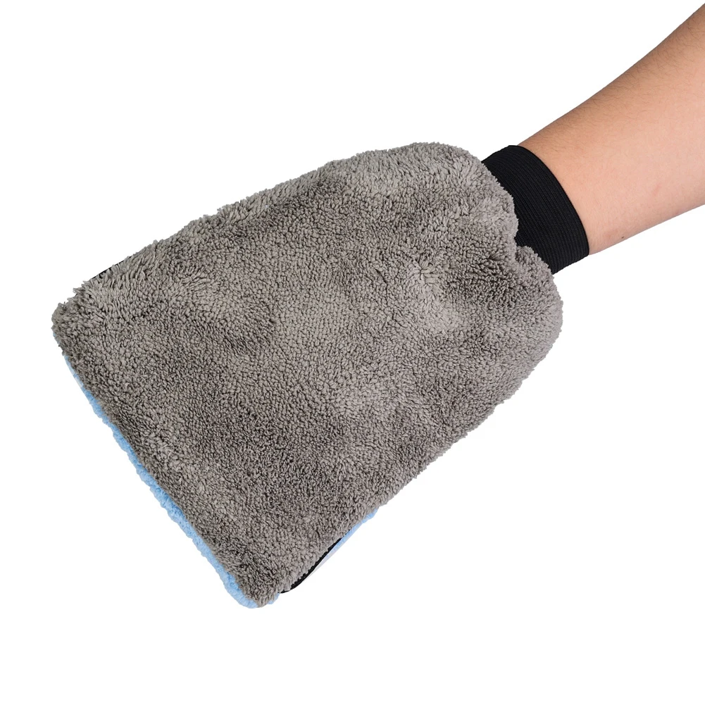Универсальная перчатка для мытья кораллового бархата, синяя теплая мягкая чистка стирка, перчатки для домашних перчаток, сетчатая губка, Новое поступление