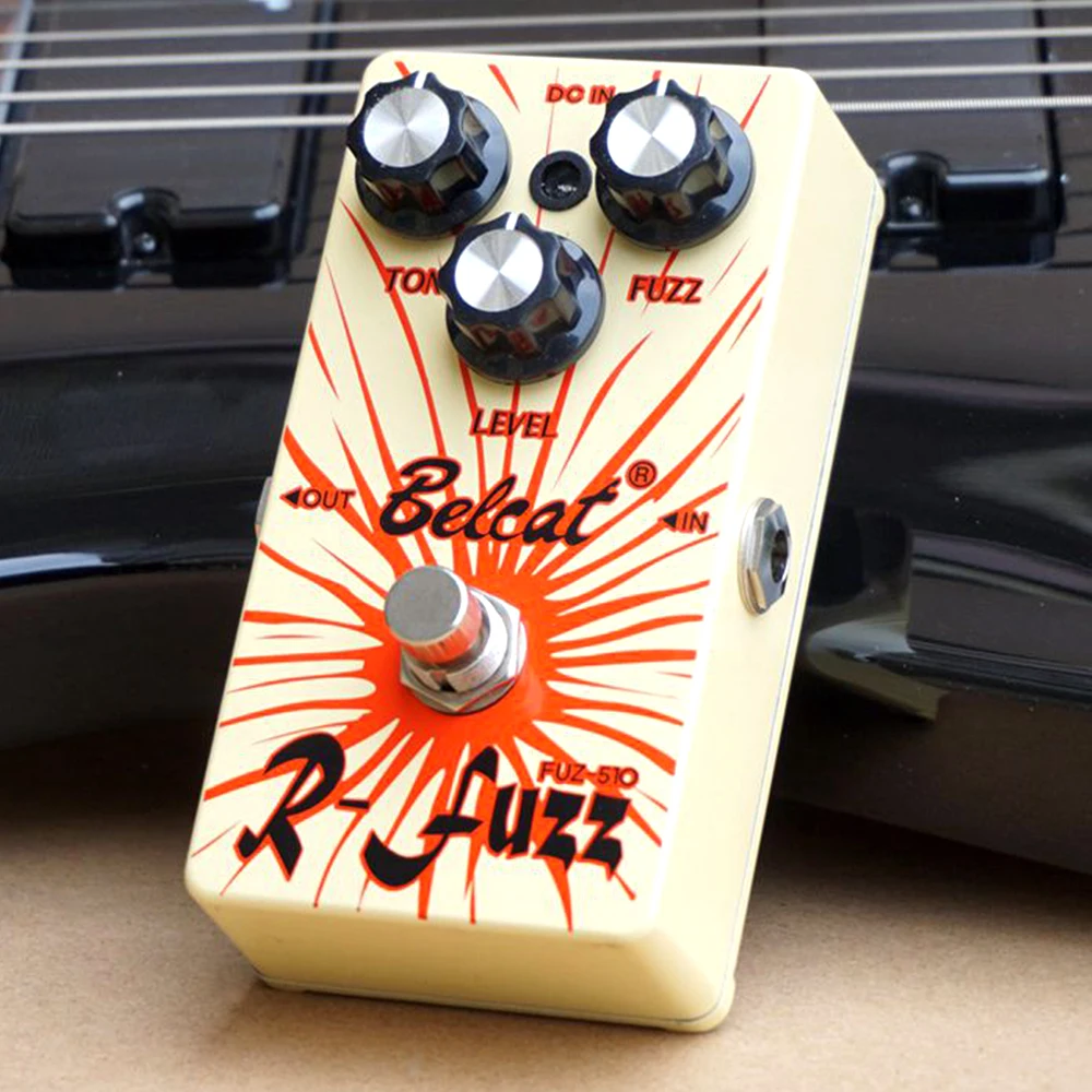 Belcat FUZZ педаль эффектов для электрогитары реальная байпас фотография с эффектом