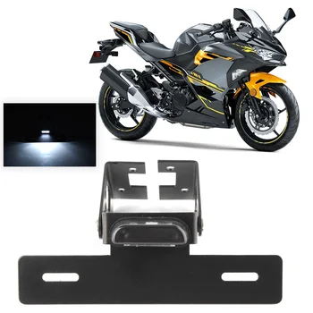 

Adjustable Motorcycle Bracket License Plate Holder Plate For KAWASAKI Ninja 400 2017 2018 & For NINJA 250 2018 Aluminum Alloy