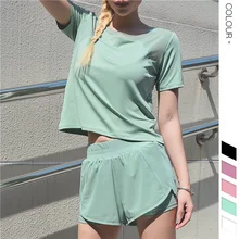 Высокая эластичность сетки спортивные топы корректирующие тренажерный зал для женщин короткие спортивный Топ Женский Для Фитнеса Йоги рубашка