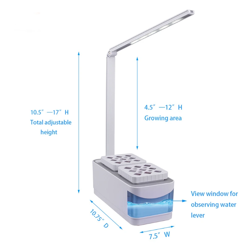 Smart Herb Garden Kit LED Grow Light Hydroponic Growing Multifunction Desk Lamp Garden Plants Flower Hydroponics Grow Tent Box