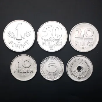 

X-2] Hungary Set 6 Coins, 2-50 Filler, 1 Forint, UNC, Uncirculated, Collection, Gift, 100% Real Original Genuine Coin, Europe