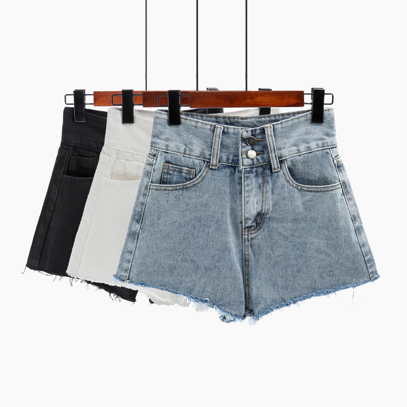 Summer Women High Waist Denim Shorts Vintage High Street Basic Sexy Mini Jeans Shorts Summer Women High Waist Denim Shorts Vintage High Street Basic Sexy Mini Jeans Shorts