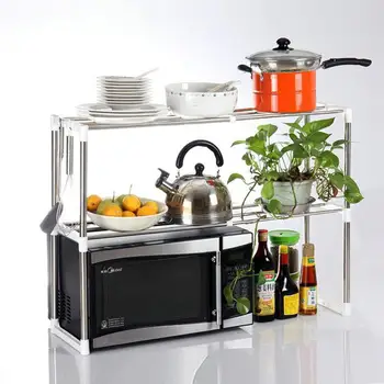

LanLan Multifunctional Stainless Steel Rack for Kitchen Microwave Oven Storage