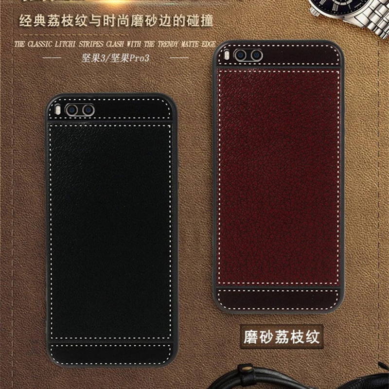 

Cases for SMARTISAN U3 Case leather for Smartisan Nut 3 Cover 5.99 inch Soft Black Silicone Cover for Smartisan Nut Pro 3 Funda
