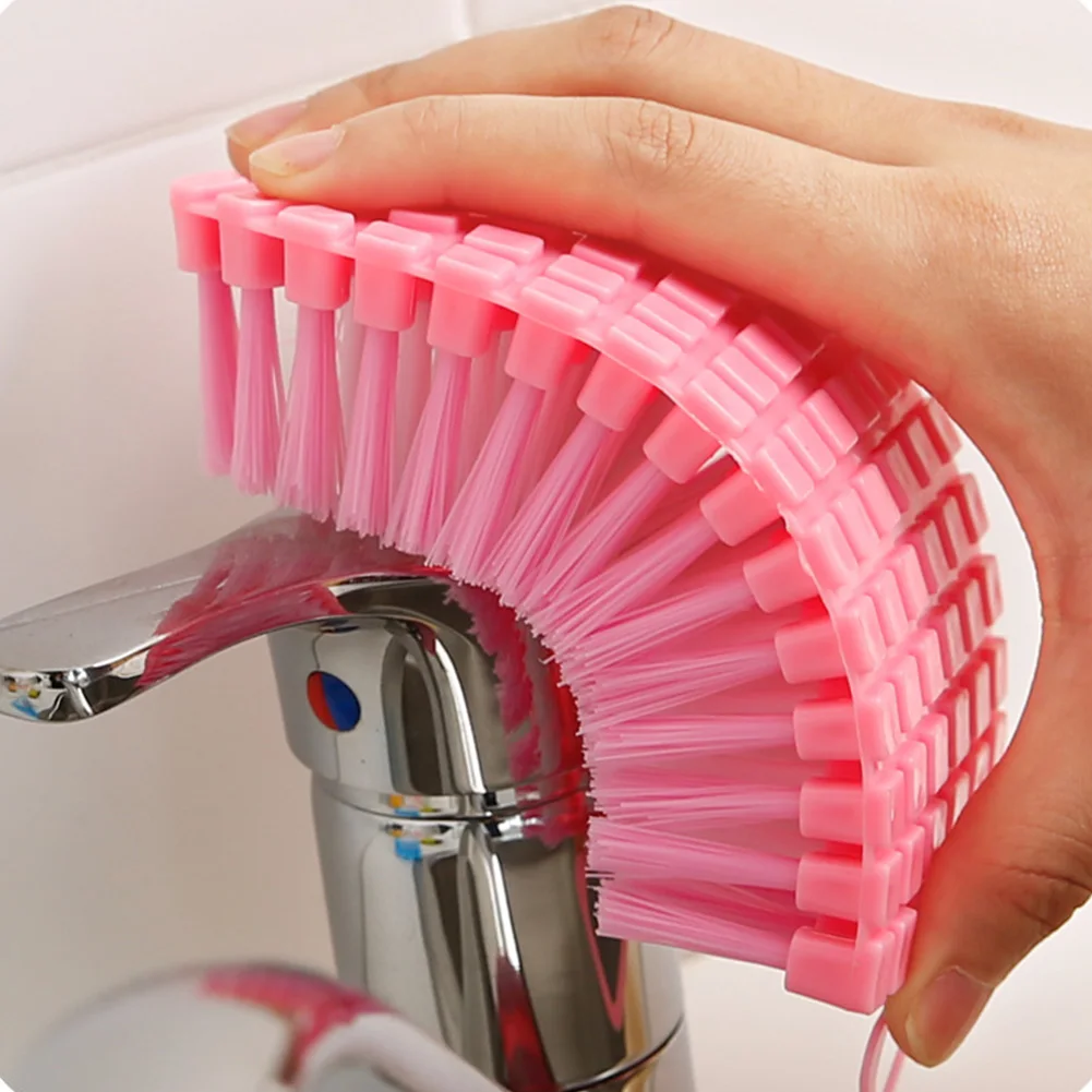 

Flexible Bending Kitchen Sink Cleaning Brush Corner Scrubbing 360 Degree Hook