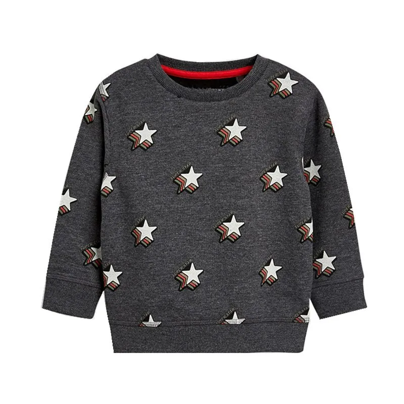 Jumping meter/одежда для малышей; свитера со звездами; сезон осень-весна; футболки с принтом звезд; хлопковые толстовки для мальчиков и девочек; одежда