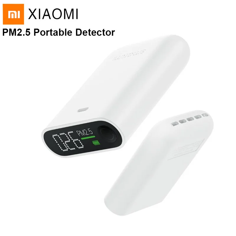 

Xiaomi Smartmi PM2.5 Air Detector Portable PM 2.5 Mini Sensitive Mijia Air Quality Monitor For Home Office Hotel Mi LED Screen