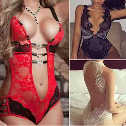 Женское сексуальное нижнее белье боди кружевное платье Babydoll нижнее белье черное Babydoll Ночное белье стринги