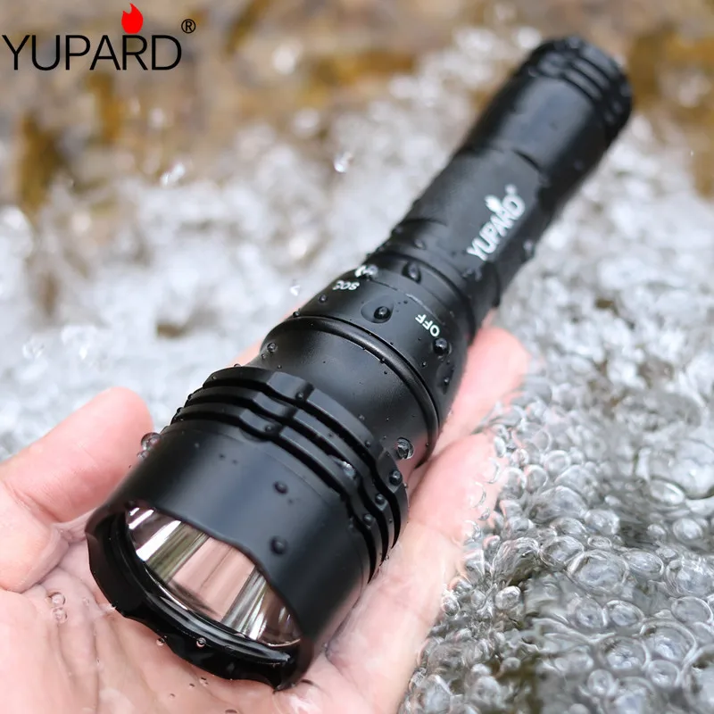 YUPARD T6 led Подводный diver водонепроницаемый фонарик Фонарь свет лампы Аккумуляторная батарея походный рыбацкий фонарь