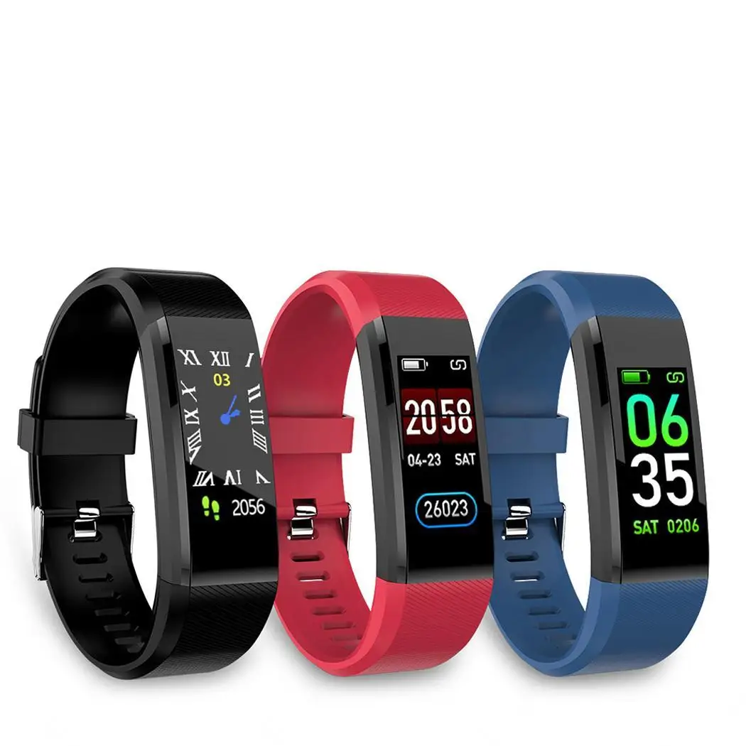 Унисекс водостойкий шагомер пульсометр Smart Band|Смарт-браслеты| |