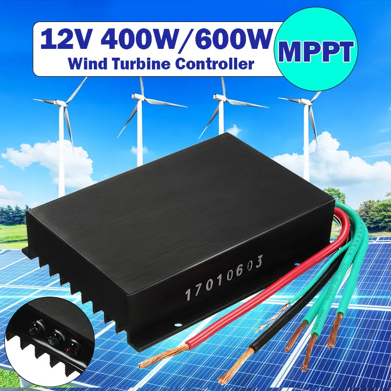 

400/600W 12V LED Hybrid Solar Wind Turbines Wind Generator Charger Controller Regulator