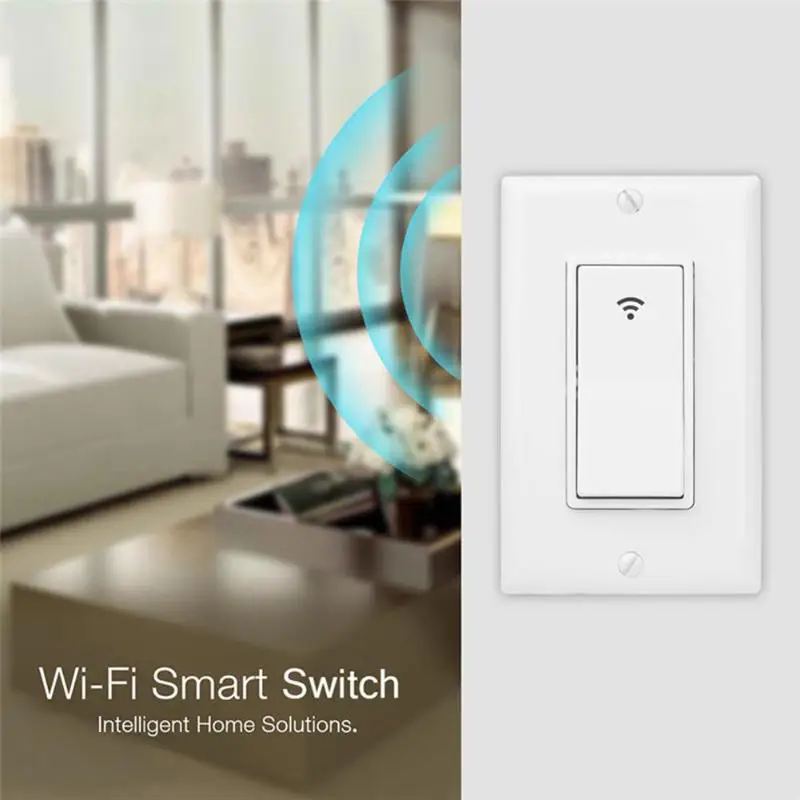 Беспроводной Wi Fi настенный выключатель света дистанционный переключатель освещения панель дистанционное управление совместимость для