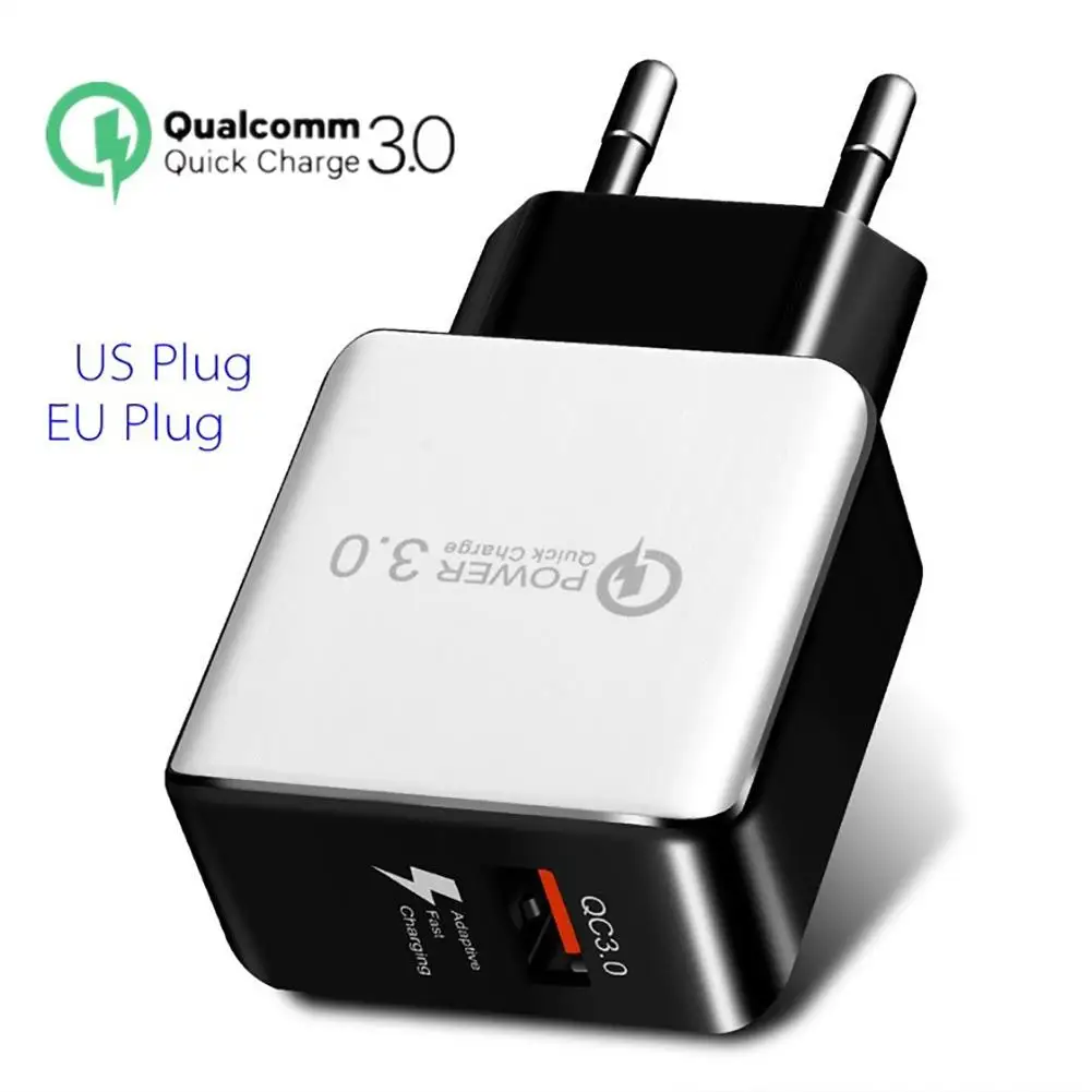 Новый универсальный настенный Разъем EU/US Plug Quick Charge телефон USB 3,0 адаптер зарядное устройство