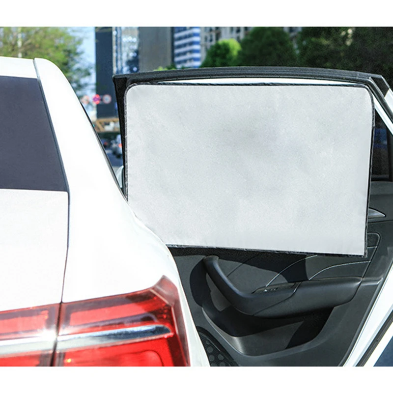 

1ps Magnetism Car Window Sunshade Curtain Foldable Summer Sun Protection Lightproof Insulation Mat