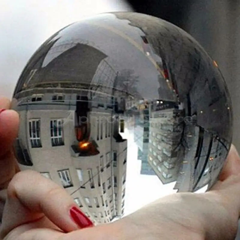 Прозрачный стеклянный хрустальный шар лечебная Сфера фотографии реквизит фото подарки 30-50 мм AU украшение дома прозрачный светильник шар