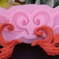 1 шт розовый стиль европейского типа 9,2*4,3*0,9 см Форма украшение силиконовые формы рельеф кружева инструмент для украшения тортов