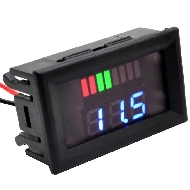 Мини DIY цифровой вольтметр постоянного тока 2 4 V 30V проводной LED ЖК дисплей Дисплей
